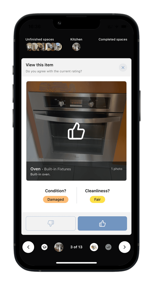 Inventory app screen